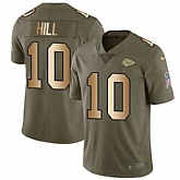 Nike Chiefs 10 Tyreek Hill Olive Gold Salute To Service Limited Jersey Dzhi,baseball caps,new era cap wholesale,wholesale hats